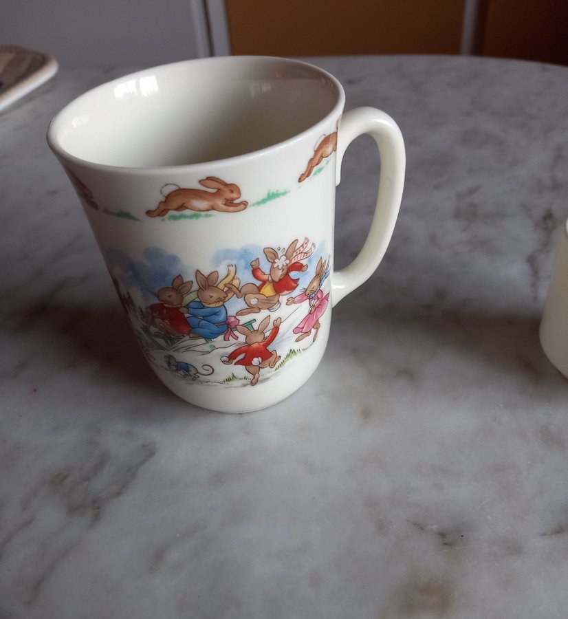 Vintage Royal Doulton Bunnykins Porcelain,Mug, Dish  Egg Cup