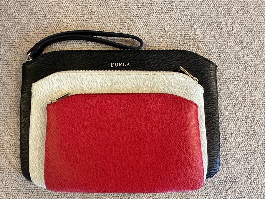 Furla Bags Leather Clutch Bag  Purse Set Of 3