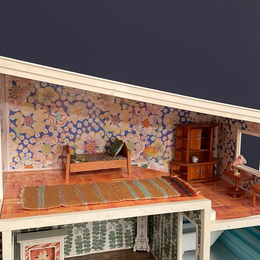 Lundby Dockhus med Möbler och Tillbehör Olika Motiv Josef Frank / Estrid Ericson