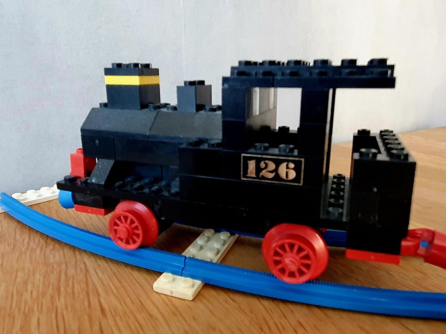 LEGO 126 Ånglok (1970) + spår