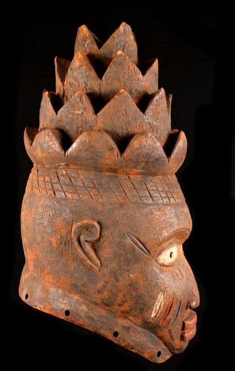 Afrikansk Helm-Nigeria mask