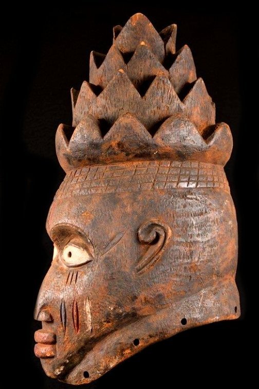 Afrikansk Helm-Nigeria mask