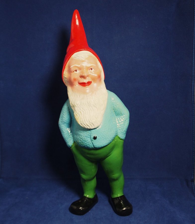 Tomte, figurin, terrakotta, Gräfengroda, VEB Terra DDR, vintage retro