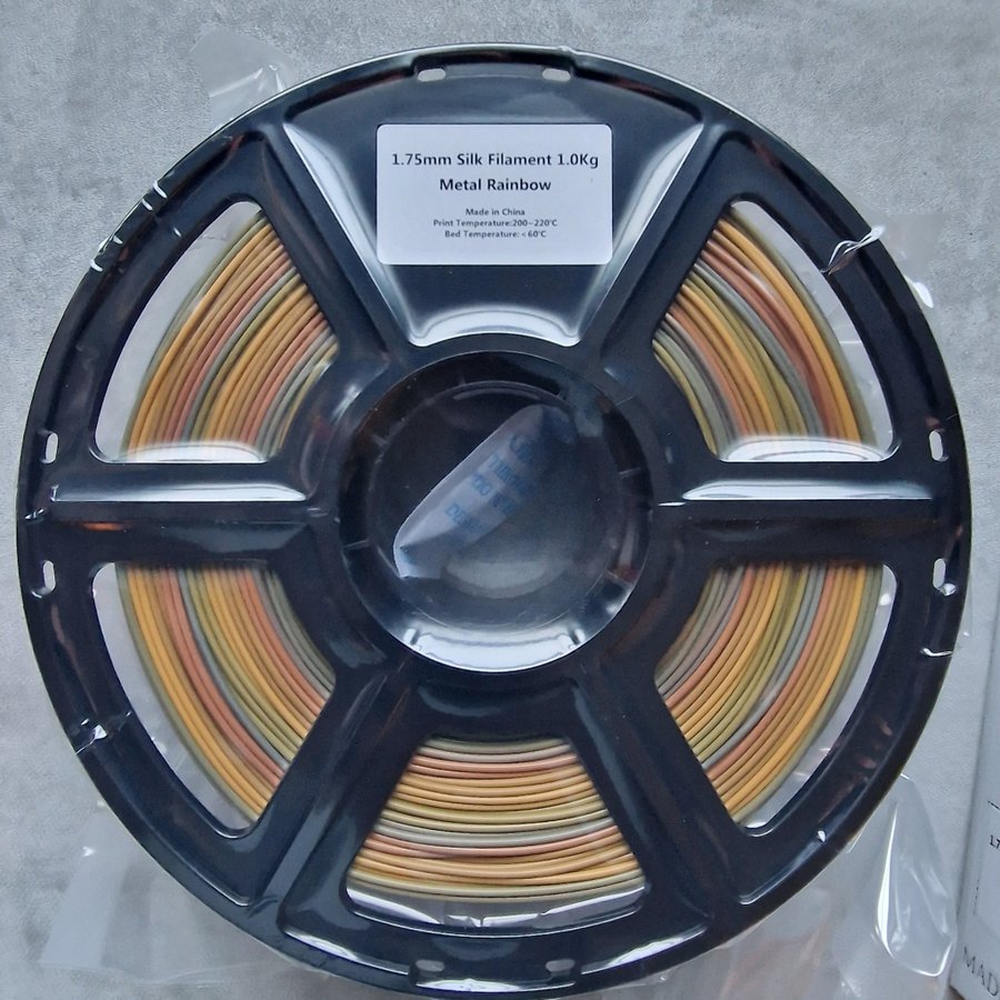 PLA Silk Filament 1.0Kg Metal Rainbow 1.75MM