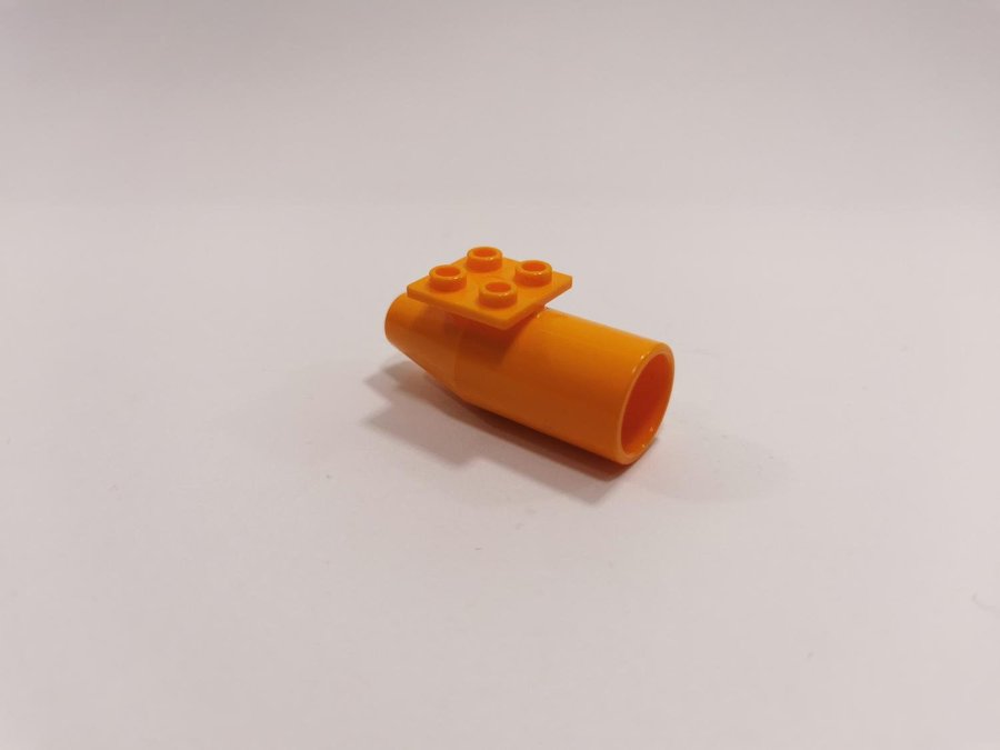 Lego - motor - engine - 2x2 top plate - part 4868b - orange