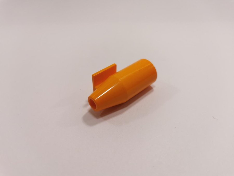 Lego - motor - engine - 2x2 top plate - part 4868b - orange