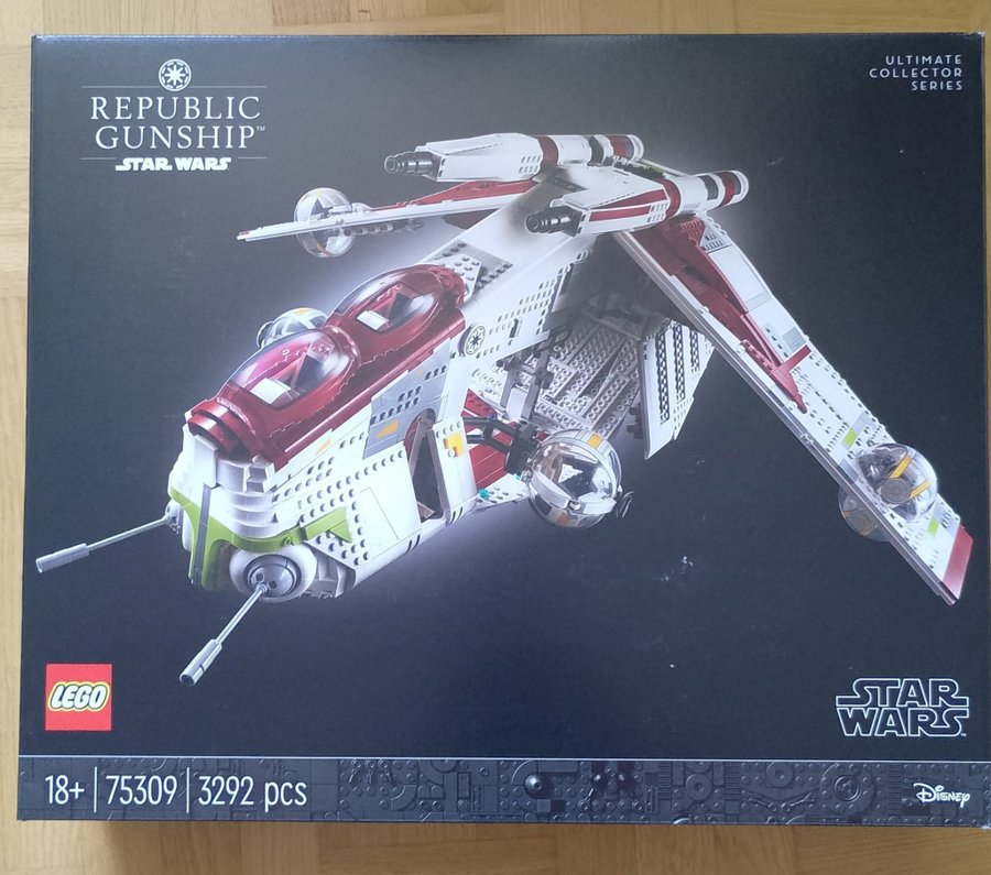 LEGO Star Wars UCS Republic Gunship (75309) Oöppnad! Sällsynt!