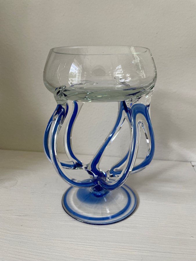 Octopus skål från Jozefina Krosno konstglas