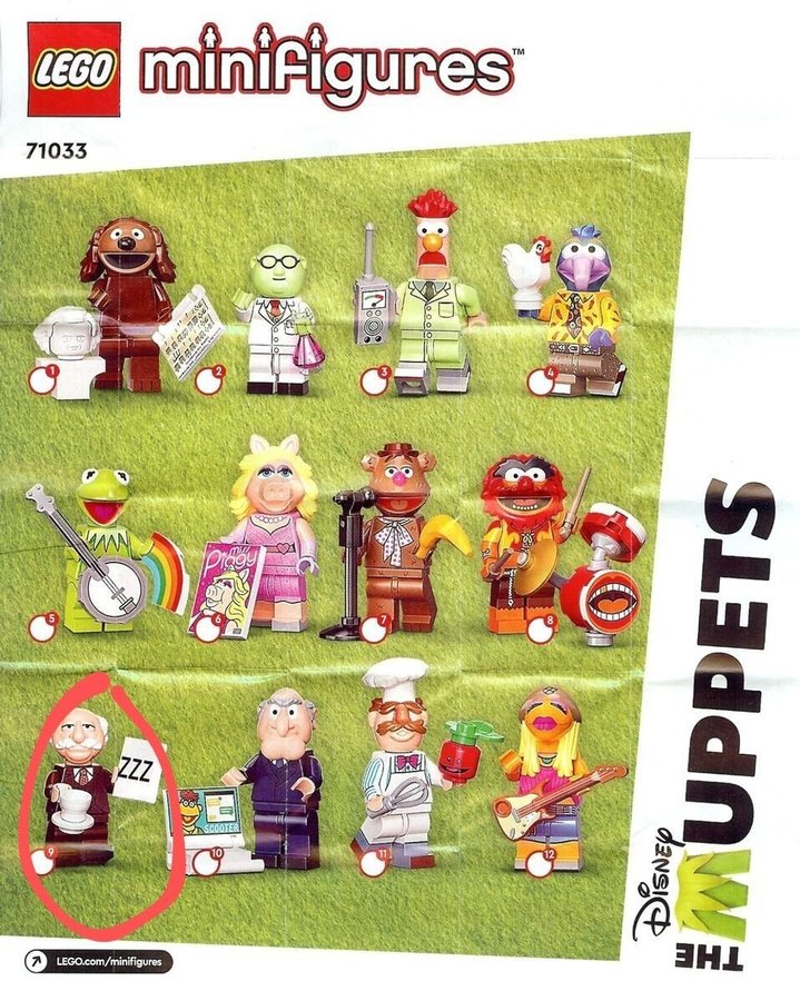 LEGO Minifigur - The Muppets - Waldorf - 71033