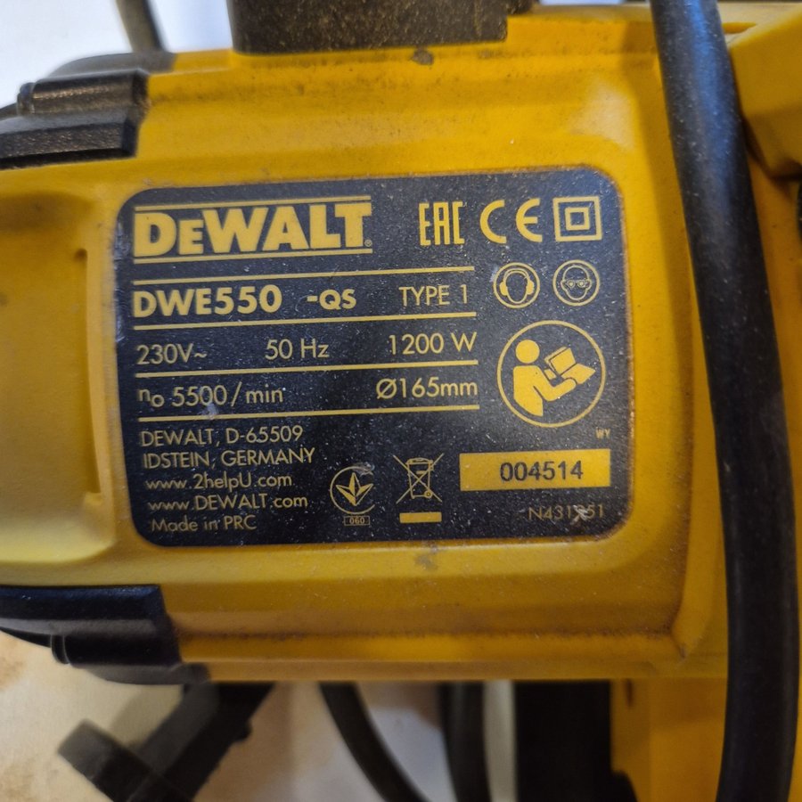 DEWALT DWE550 -qs Cirkelsåg