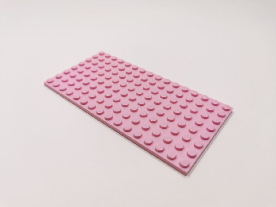 Lego - platta - plate - 8x16 - part 92438 - rosa (bright pink)