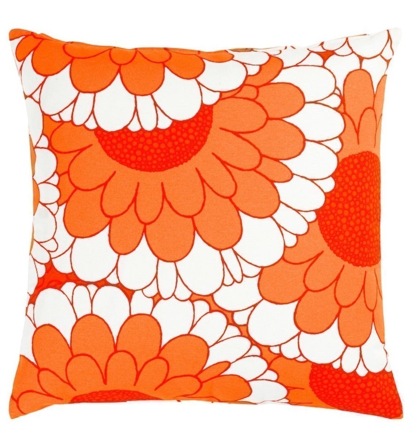 Göta Trägårdh Majsol orange kuddfodral kudde 50x50 cm