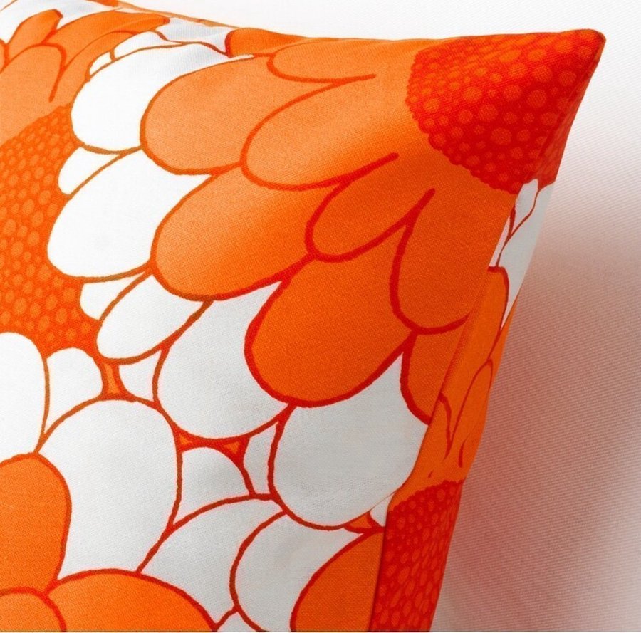 Göta Trägårdh Majsol orange kuddfodral kudde 50x50 cm