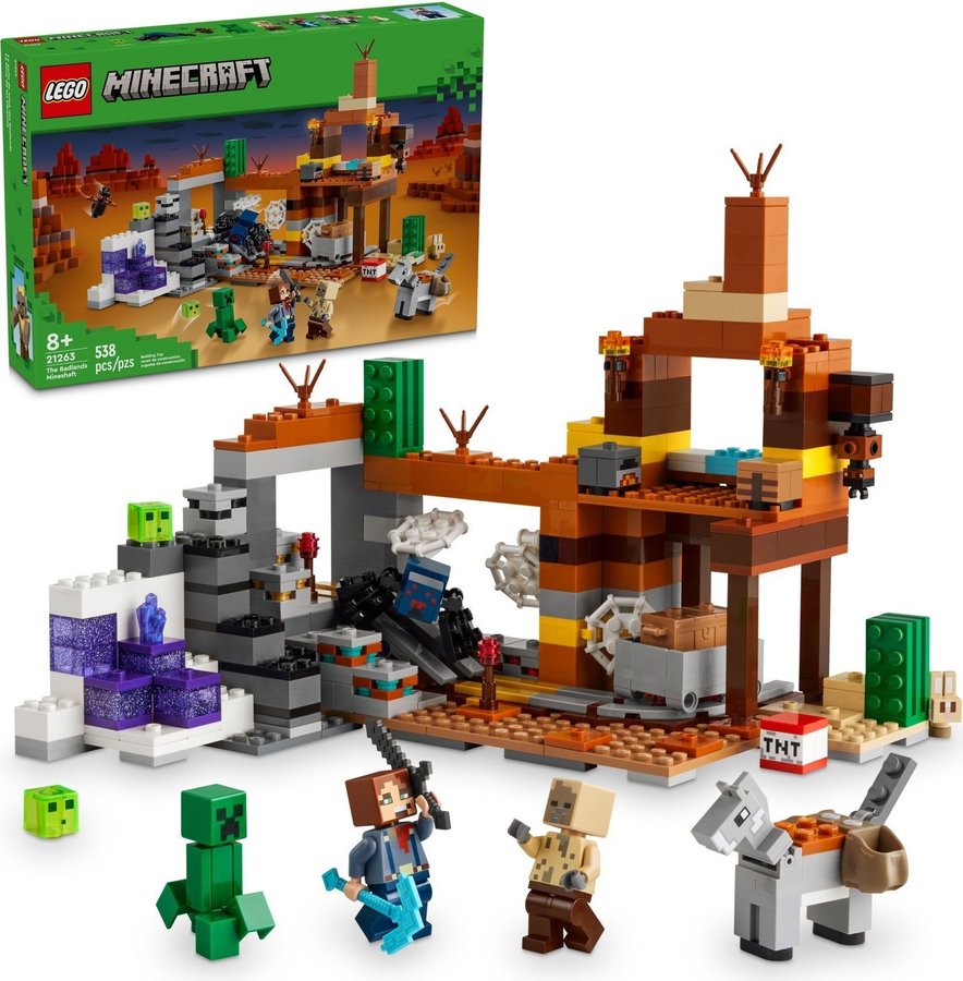 LEGO Minecraft Gruvschaktet i stenöknen 21263