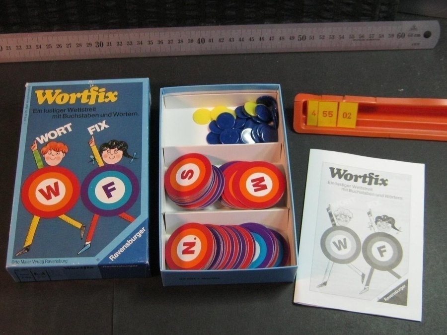 Wortfix, 1:a Tyska versionen, Ravensburger 1976, Komplett