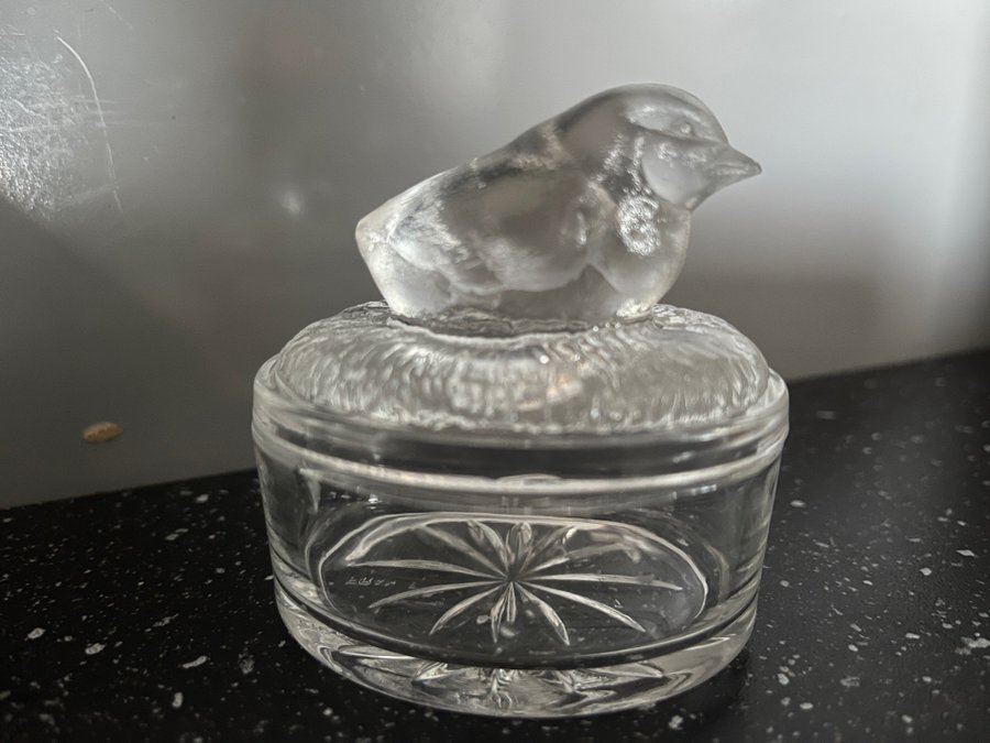 Vintage / PETIT FRENCH PRESSGLASS / CHICK/ BUTTER SKÅL