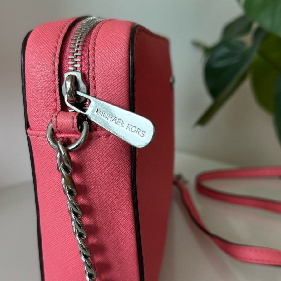 Michael Kors Pink Crossbody Bag with Chain Strap