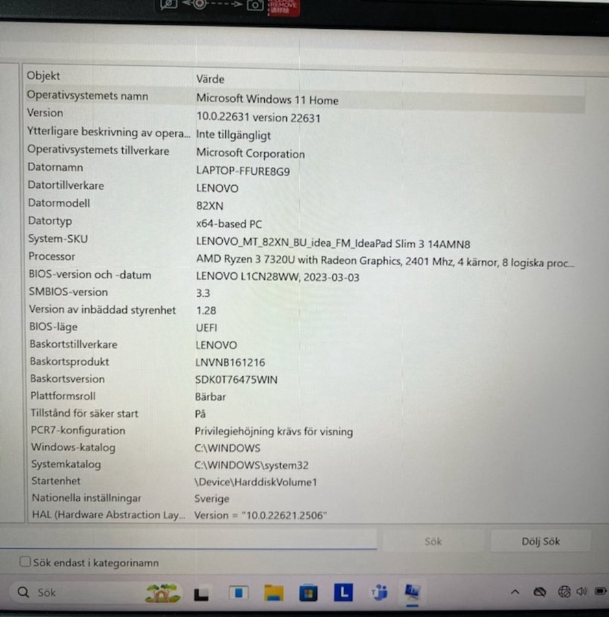 Lenovo IdeaPad Slim 3 14AMN8