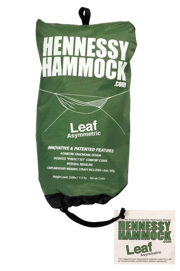 Hennesy Hammock Leaf Asymmetrisk + Tillbehör