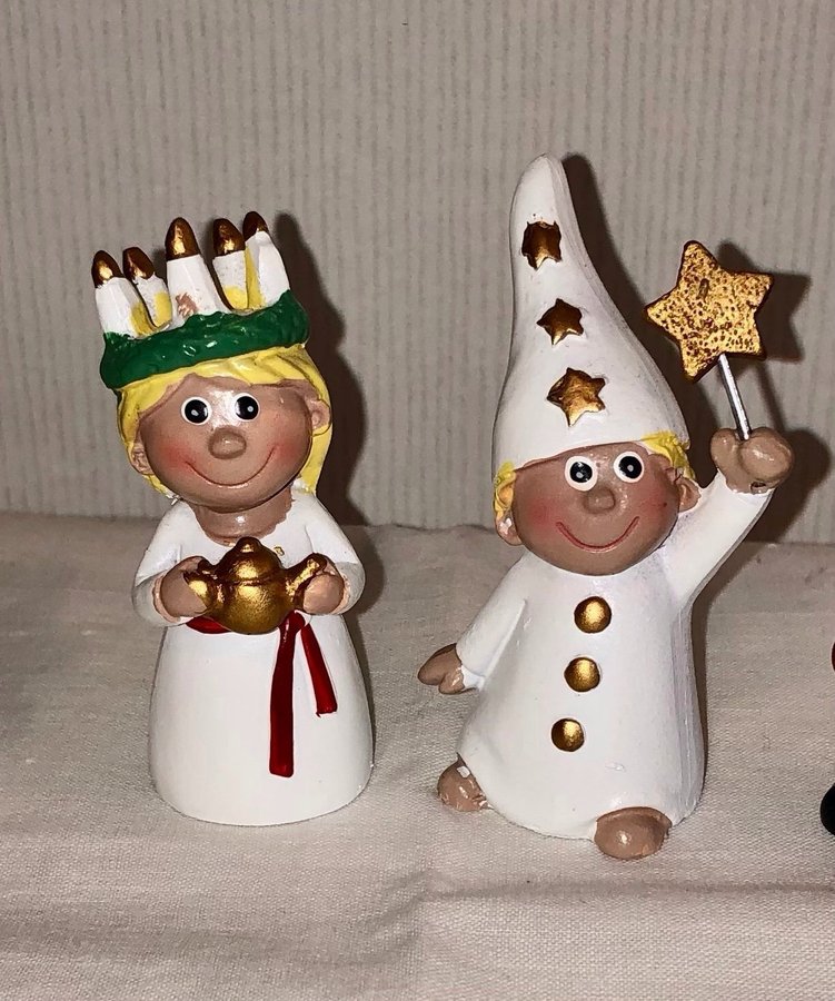 Litet Luciatåg Lucia Stjärngosse Tomte Pepparkaksgubbe