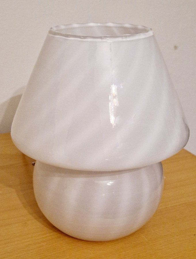 Tidslös Svamplampa Bordslampa Paolo Venini Murano Fungo retro