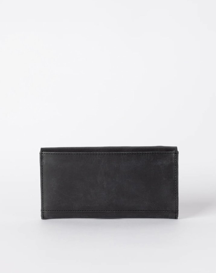 Helt ny! O My Bag Amsterdam plånbok skinn Pixie's Pouch Black Hunter Leather