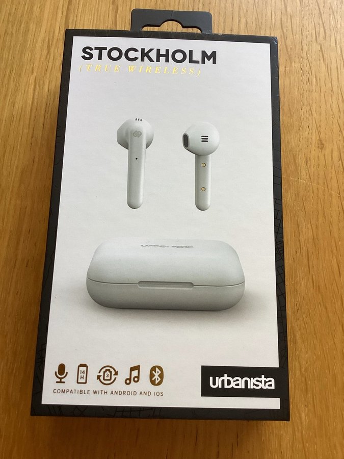 Stockholm (true wireless) hörlurar, bluetooth 5.0, 14 timmars speltid