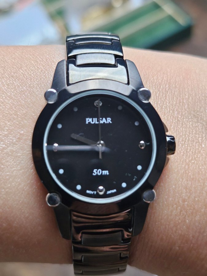 Pulsar Black Ladies PTC515 - Ny og Ubrugt