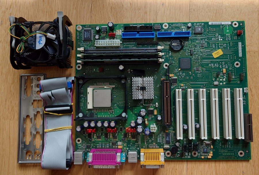 2001 Intel chipset motherboard, socket 478, P4 @1.6 GHz, 384 MB RAM