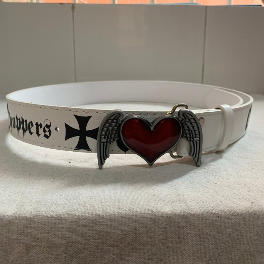 söt dödskalle spänne bälte, y2k/punk/rock belt, unsex