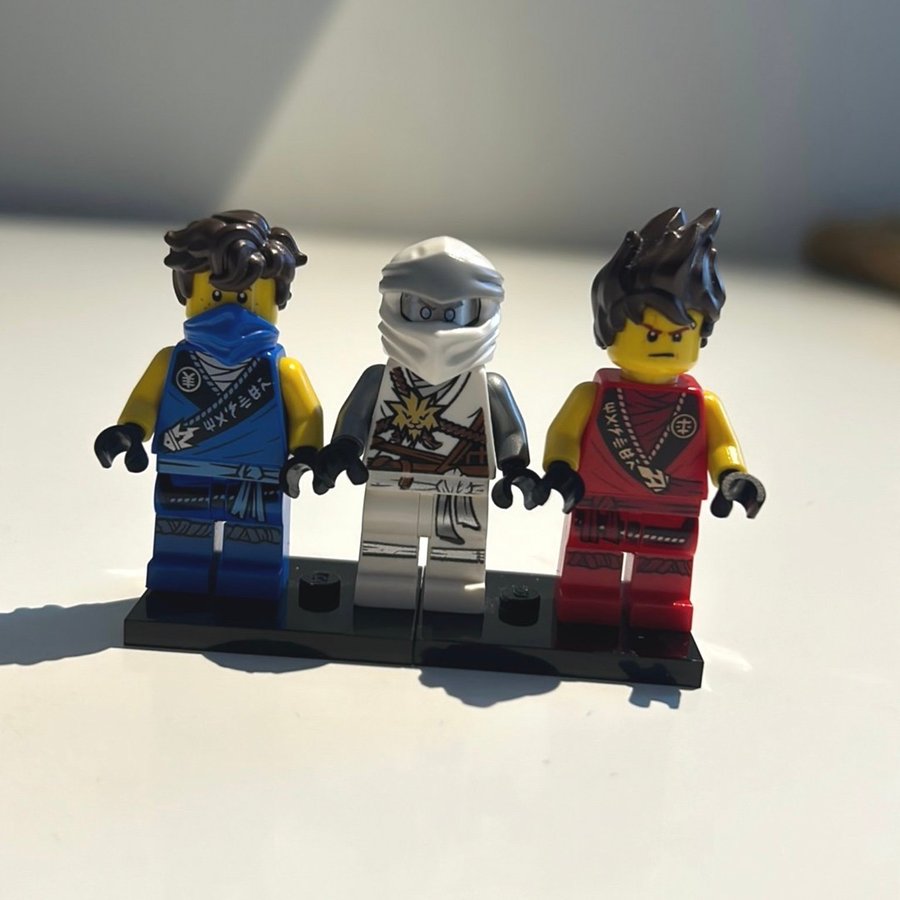 Lego Ninjago Minifigurer - Kai, Zane och Jay