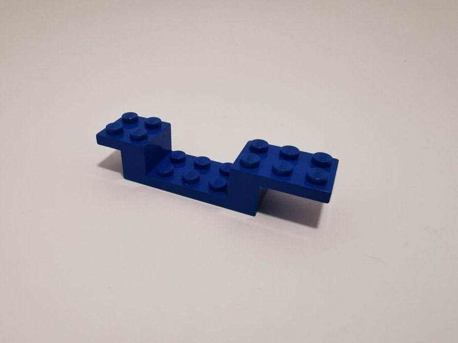 Lego - bracket - vinklad - 8x2x1 1/3 - part 4732 - blå