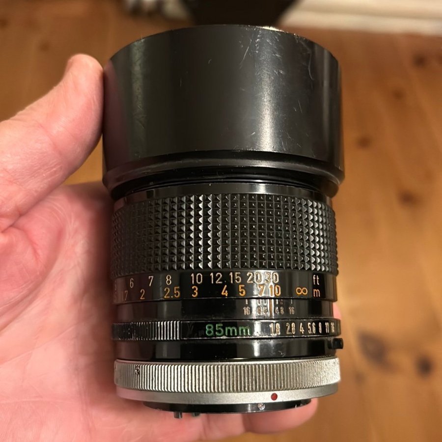 Canon objektiv FD 85mm 1:1.8 S.S.C