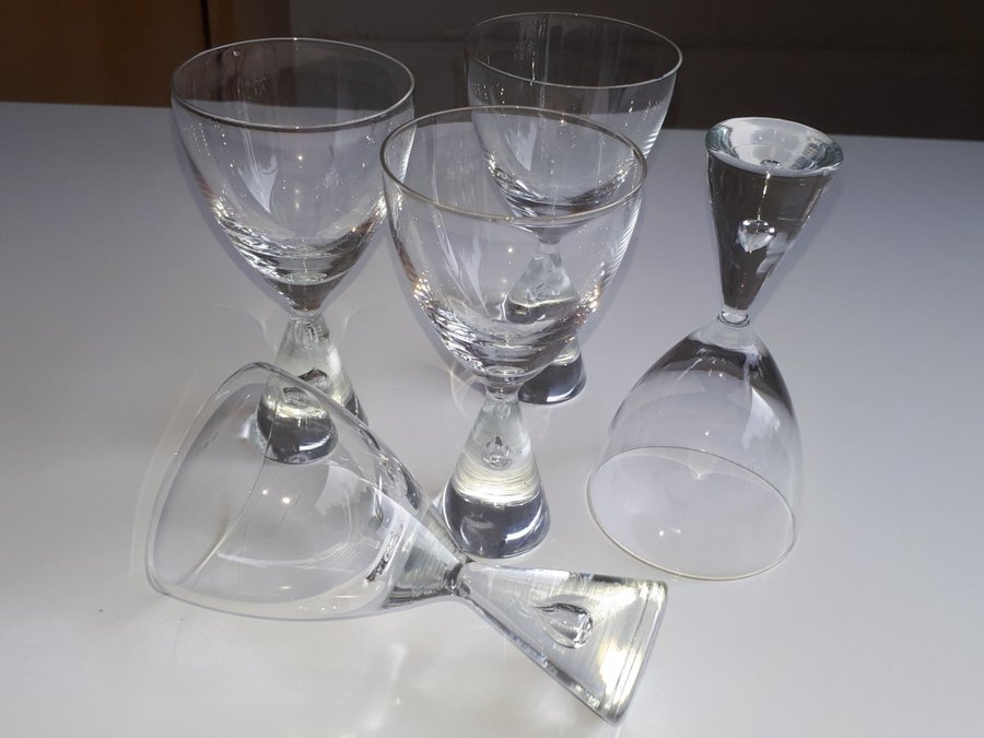 5 Bent Severin PRINCESS Holmegaard Danmark Perfect Portvin Glas 10cm Dansk Vin