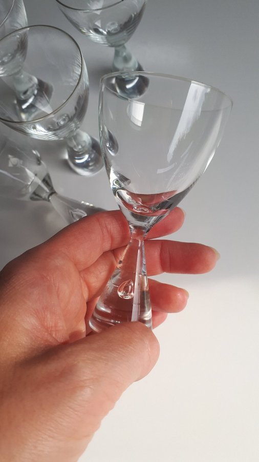 5 Bent Severin PRINCESS Holmegaard Danmark Perfect Portvin Glas 10cm Dansk Vin