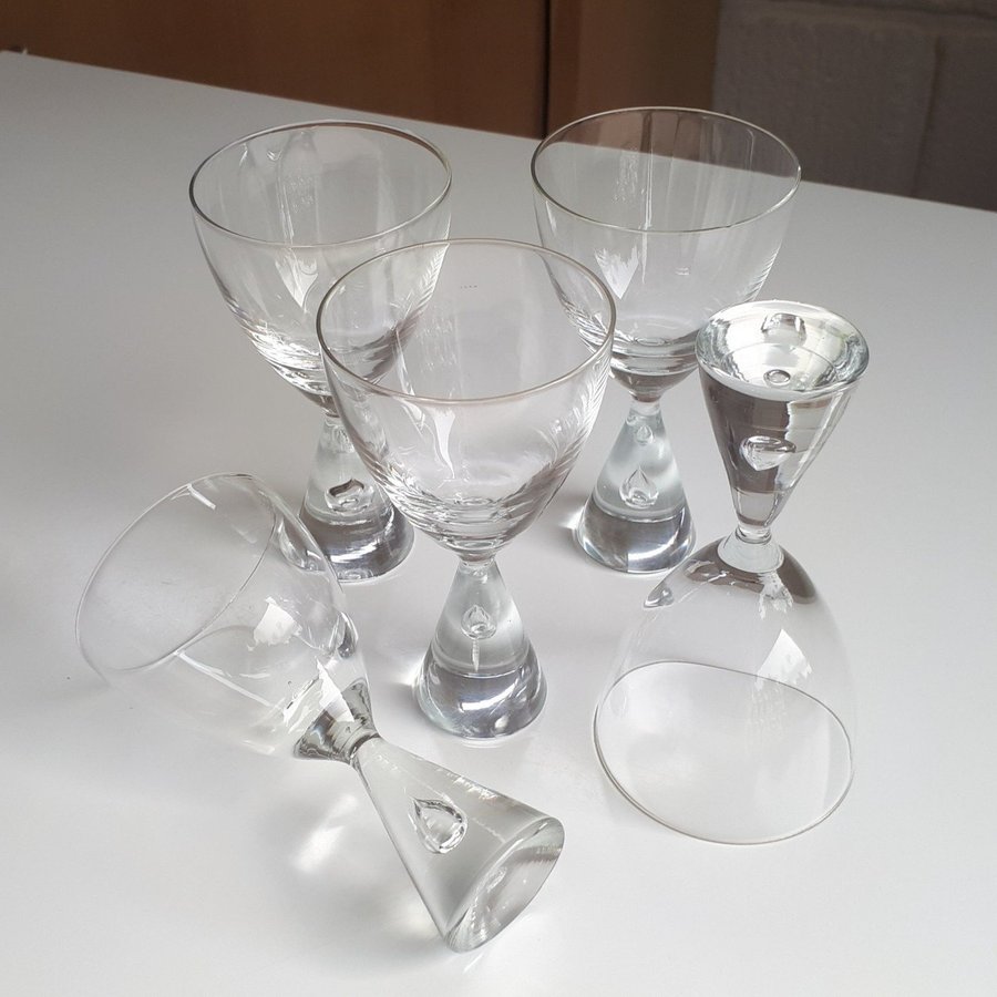 5 Bent Severin PRINCESS Holmegaard Danmark Perfect Portvin Glas 10cm Dansk Vin