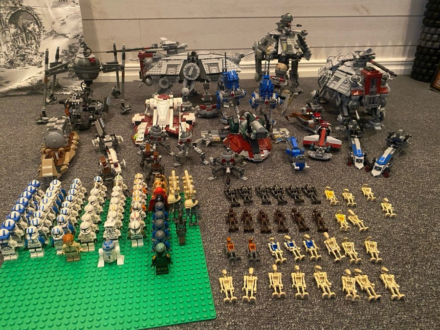 Lego Star Wars - Stort party med Clone Wars figurer och fordon