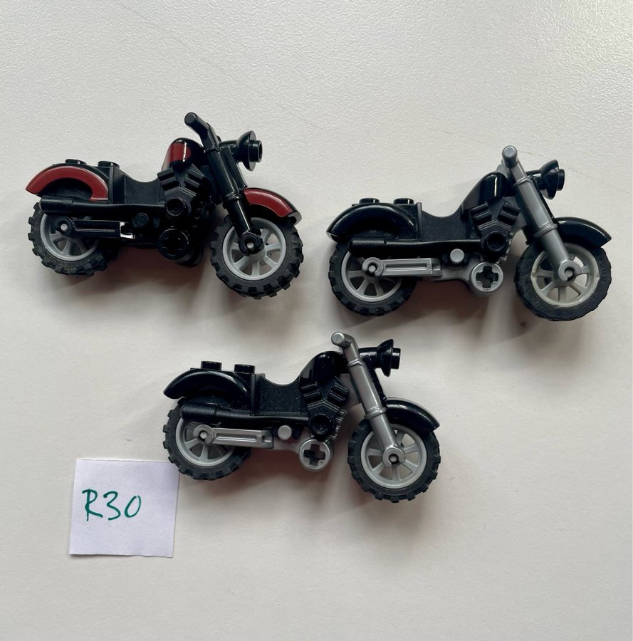 #R30 ÄKTA LEGO motorcyklar mm till gubbar minifigurer