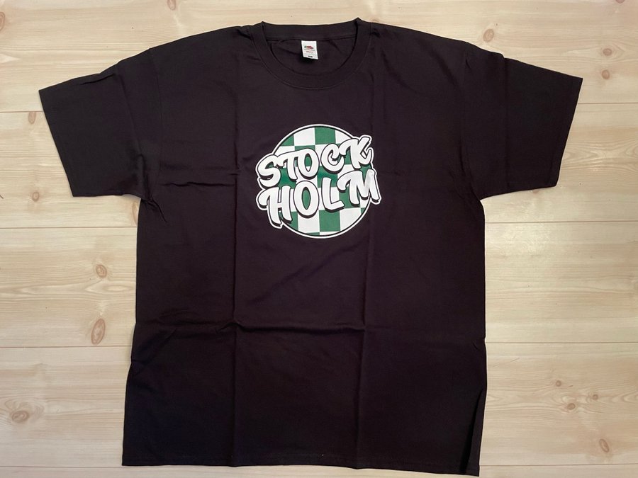 Hammarby svart t-shirt storlek XXL