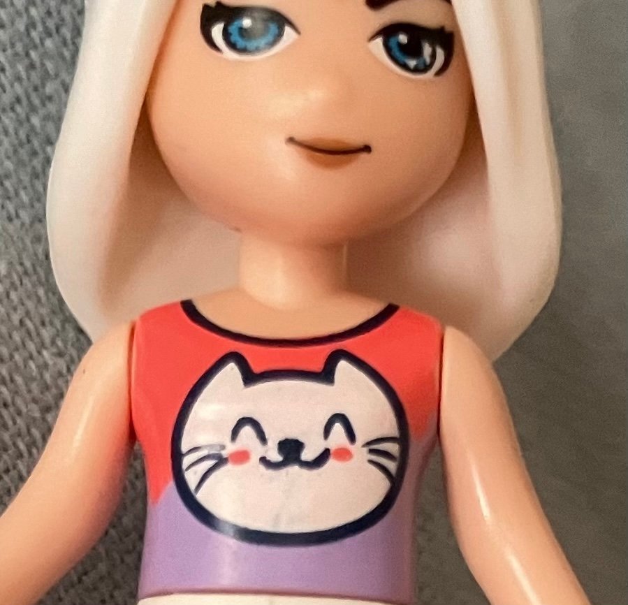 Lego Friends Flicka med Katt på Linnet och Kattunge