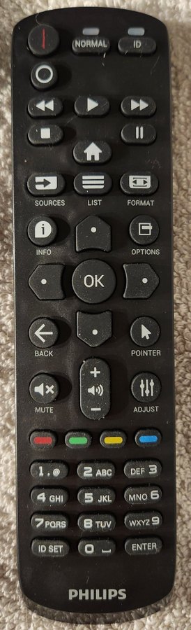 Philips 398GR08BEPHN0099CH digital signage/video wall Remote Control - New