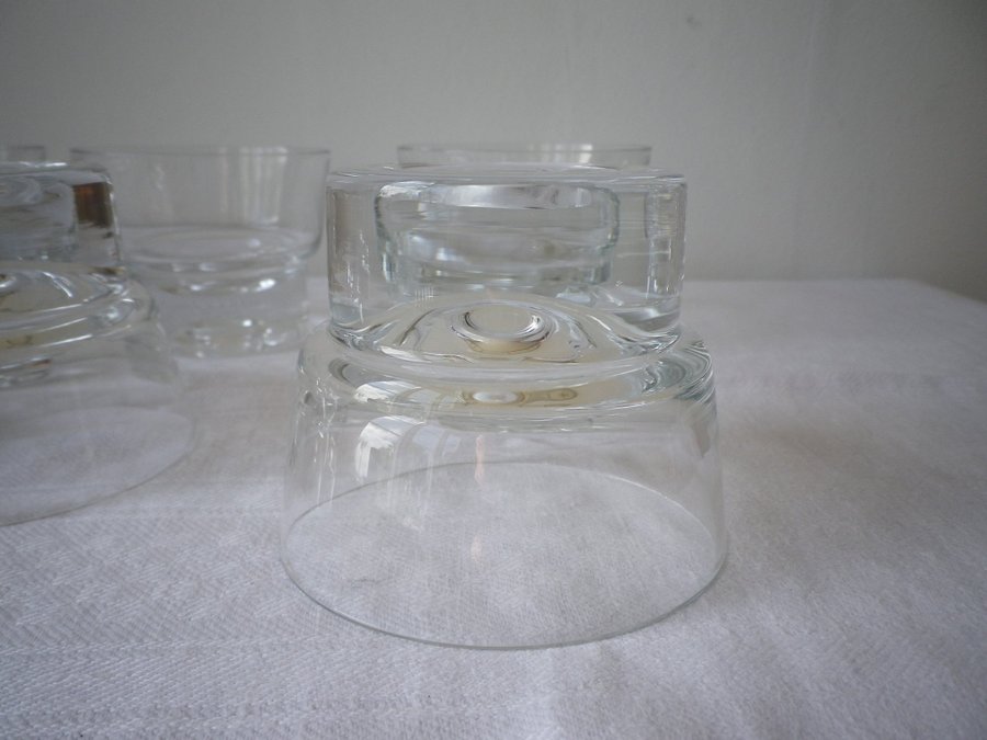 Whiskyglas * Orrefors * 6 st * Blomma * Whiskey * Glas * 60/70-tal * Retro