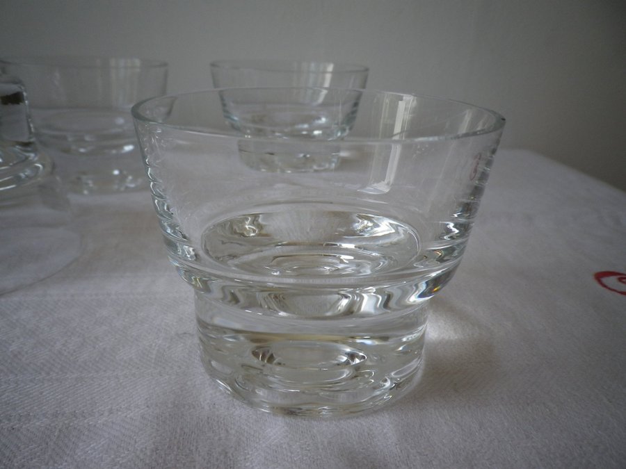 Whiskyglas * Orrefors * 6 st * Blomma * Whiskey * Glas * 60/70-tal * Retro