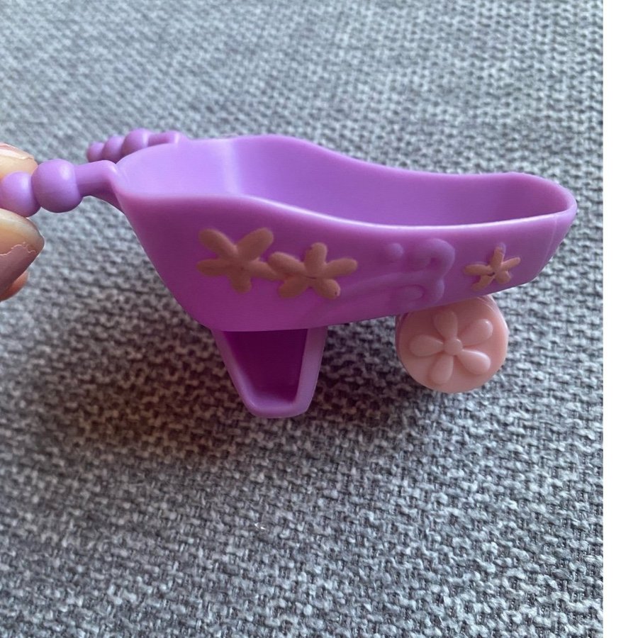 Lila leksaksvagn LPS Littlest Pet shop tillbehör