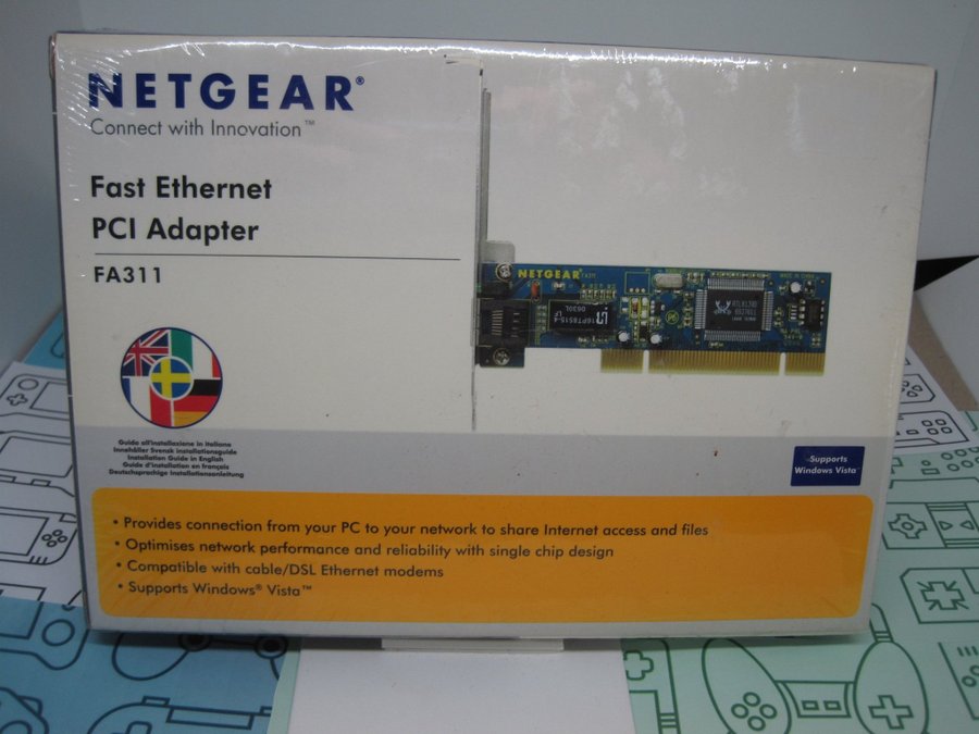 NEW SEALED Netgear Fast Ethernet PCI Adapter FA311 Old New Stock