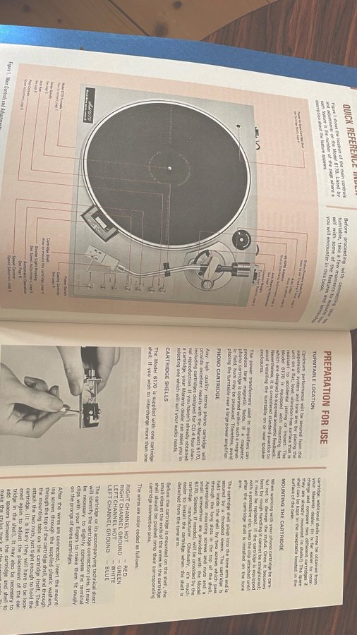 Marantz Model 6170 Turntable Manual