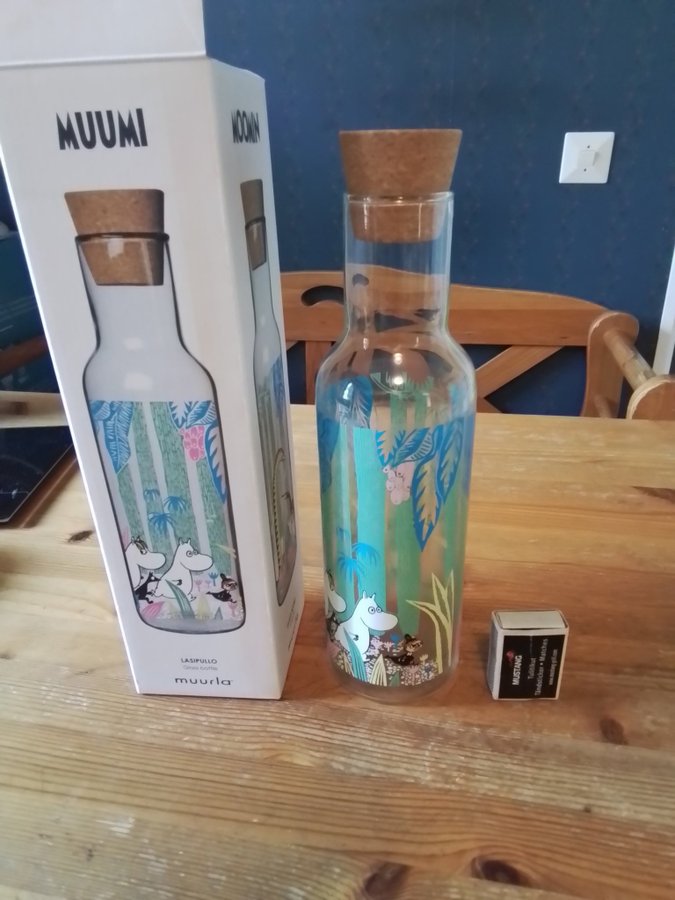 Moomin Glasflaska 1L Muurla