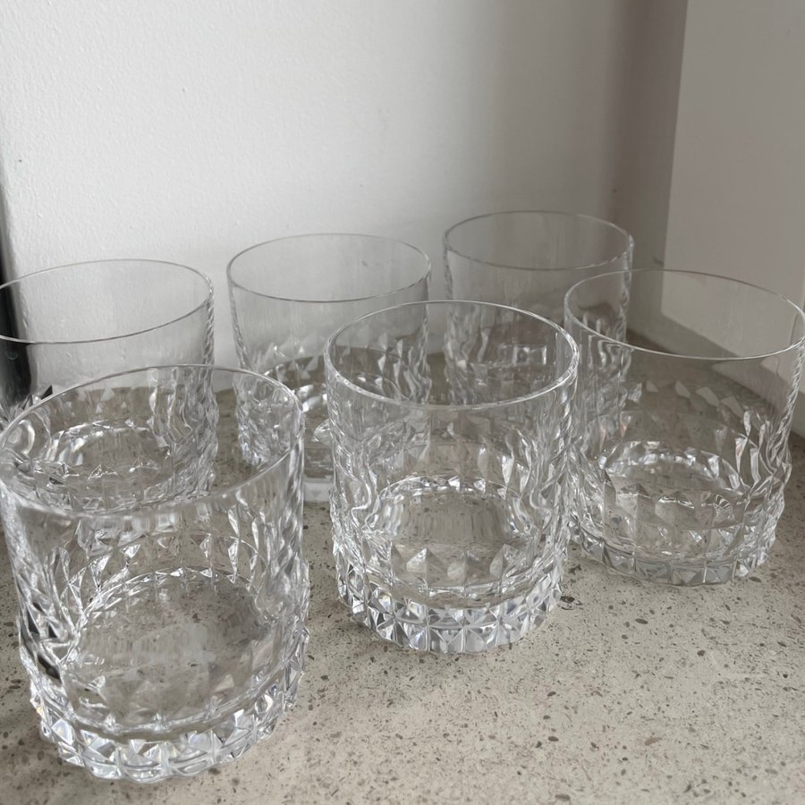 6 st whisky glas Orrefors Silvia Ingeborg Lundin