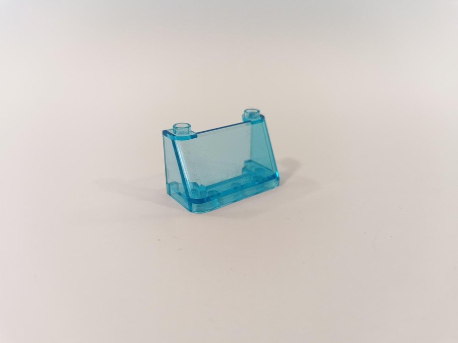 Lego - transparent - ruta - Windscreen - part 3823 - trans light blue - blå