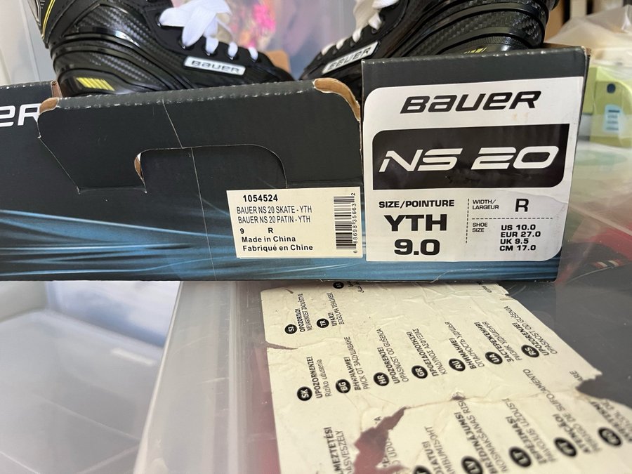 Bauer NS 20 YTH Ishockey Skridskor Storlek 9